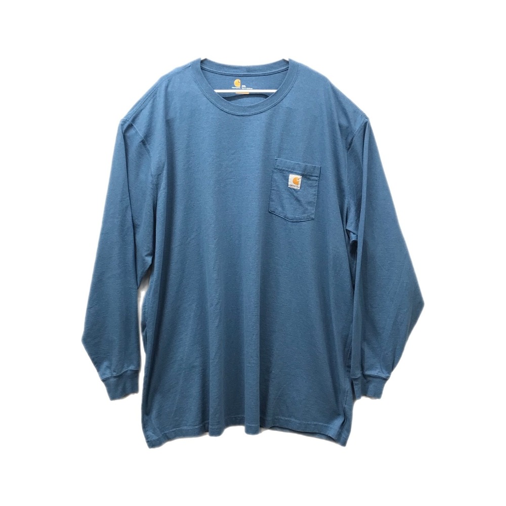 Carhartt Original Fit Men K126 Workwear Jersey Pocket Long Sleeve Shirt Size 5XL